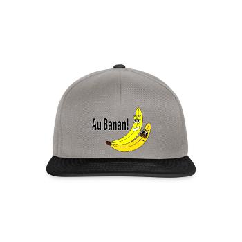 Au Banan - Snapback Cap - Graphit/Schwarz - Vorne