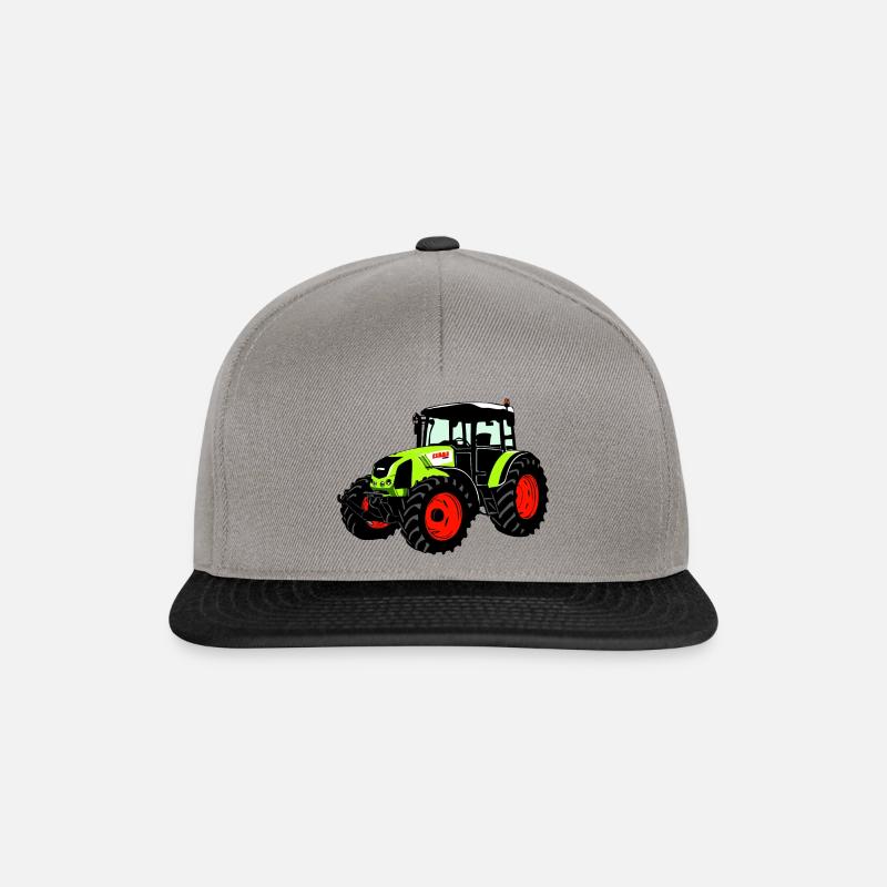 Traktor - Trecker - Schlepper - Landwirt - Snapback Cap - Graphit/Schwarz