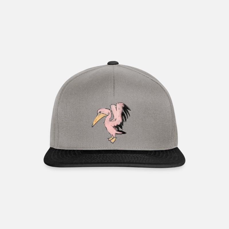Pink pelican - Snapback Cap - graphite/black
