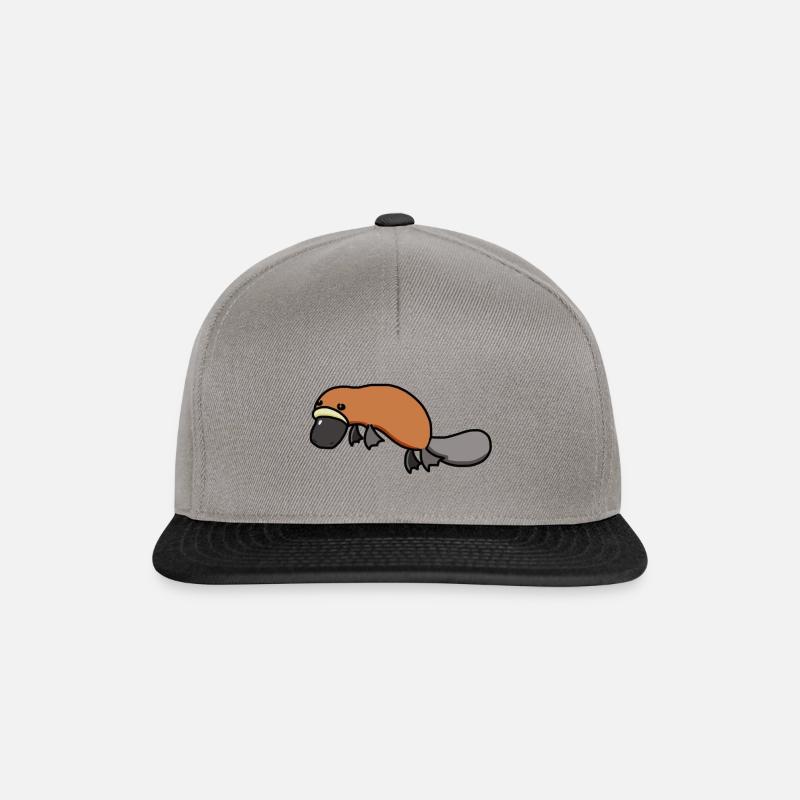 Schnabeltier - Snapback Cap - Graphit/Schwarz