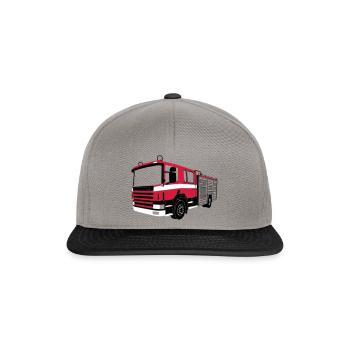 Camion de pompier - Casquette snapback - gris graphite/noir - Devant