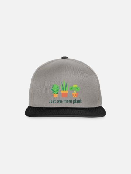 Nur noch eine Pflanze - Snapback Cap - Graphit/Schwarz