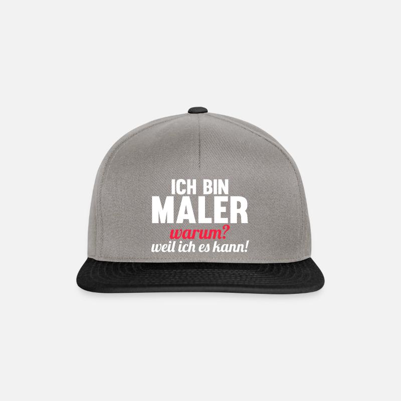 Maler - Snapback Cap - Graphit/Schwarz