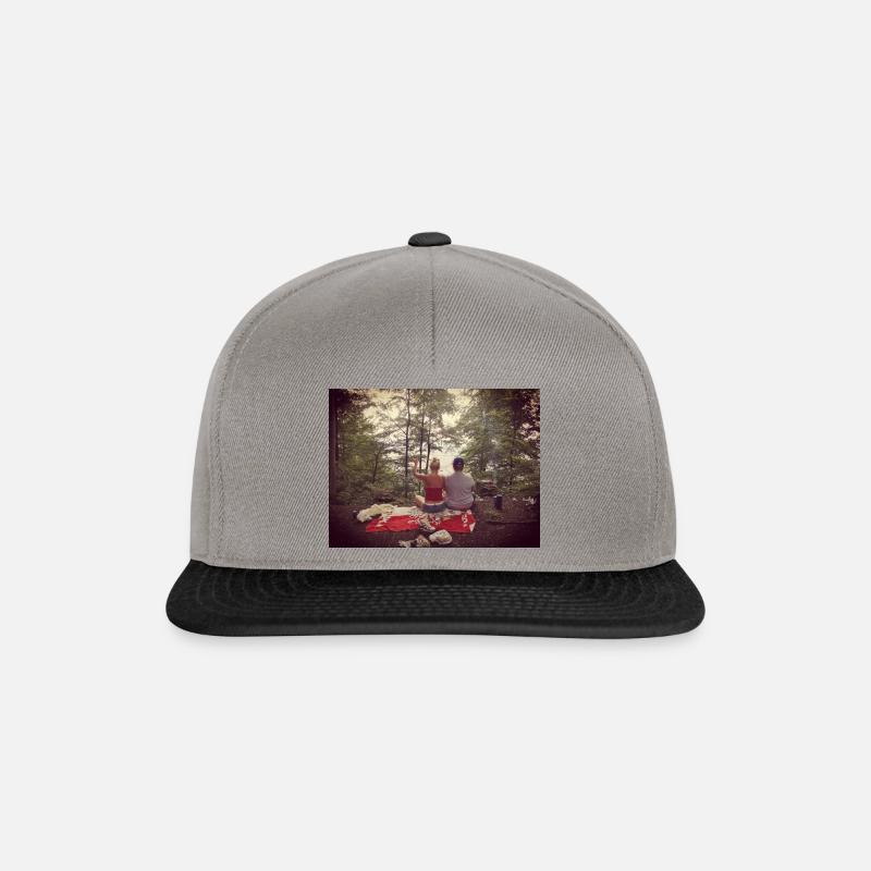 Hoch zu Berg - Snapback Cap - Graphit/Schwarz