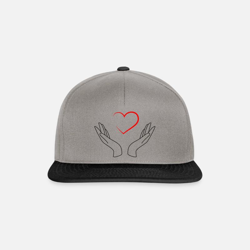 Love Collection - Snapback Cap - Graphit/Schwarz