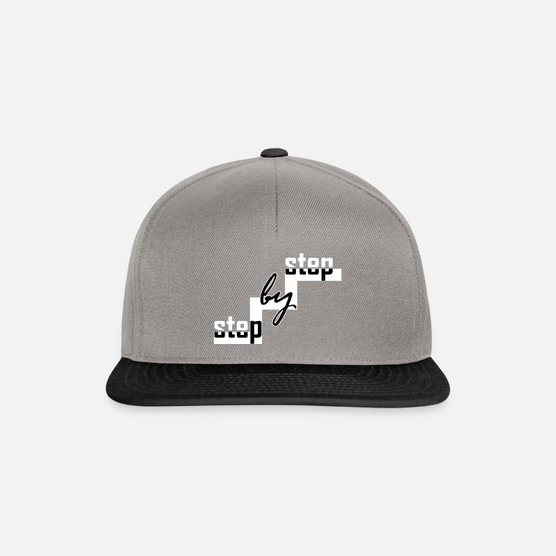Step by step - Snapback Cap - Graphit/Schwarz