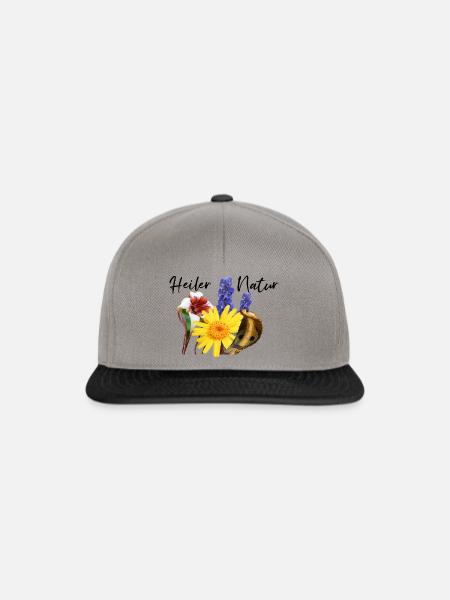 Heiler Natur - Strophantus Arnica Naja Aconitum - Snapback Cap - Graphit/Schwarz