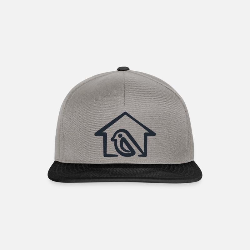 nest design - Snapback Cap - graphite/black