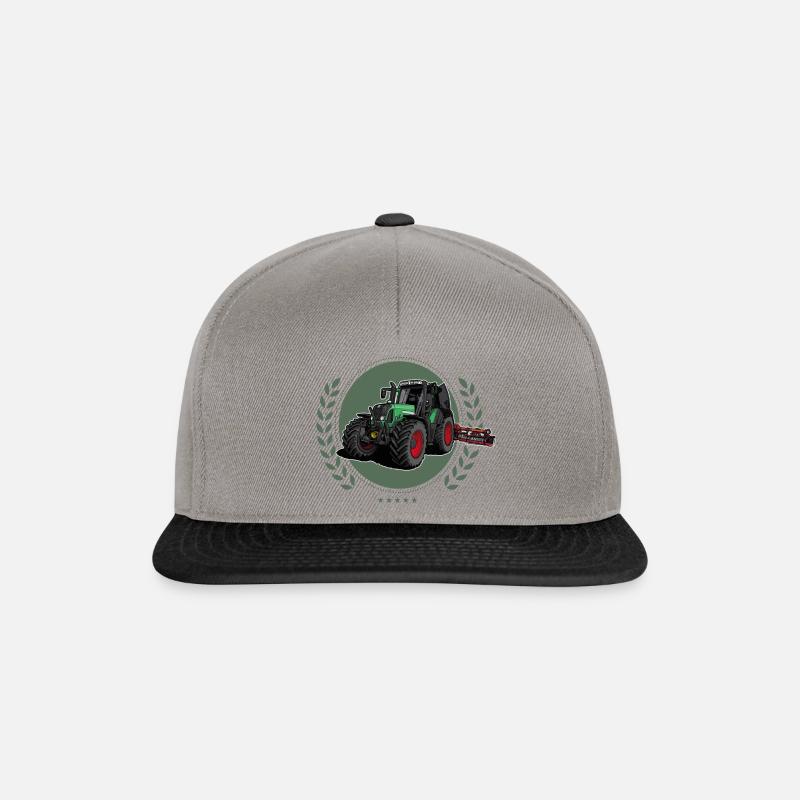 Traktor // Illustration - Snapback Cap - Graphit/Schwarz
