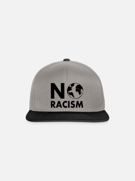 No racism - Snapback Cap - Graphit/Schwarz