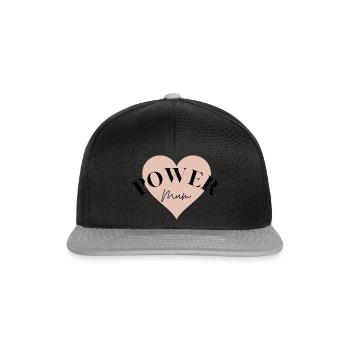 Power Mum - Snapback Cap - Schwarz/Grau - Vorne