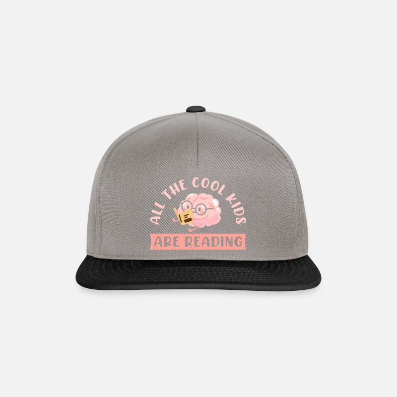 All The Cool Kids Are Reading - Snapback Cap - graphite/black