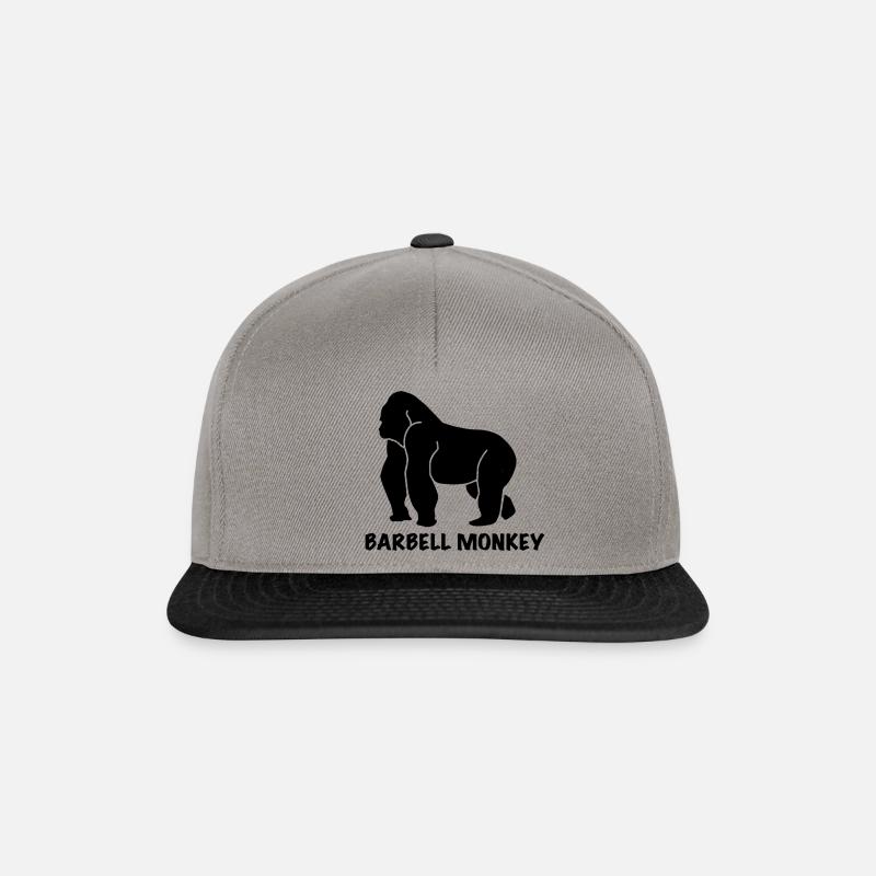 Barbell Monkey - Brand - Snapback Cap - Graphit/Schwarz