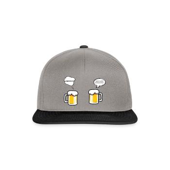 Biertalk - Snapback Cap - Graphit/Schwarz - Vorne