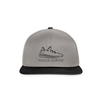 Schuh design shirt - Snapback Cap - Graphit/Schwarz - Vorne