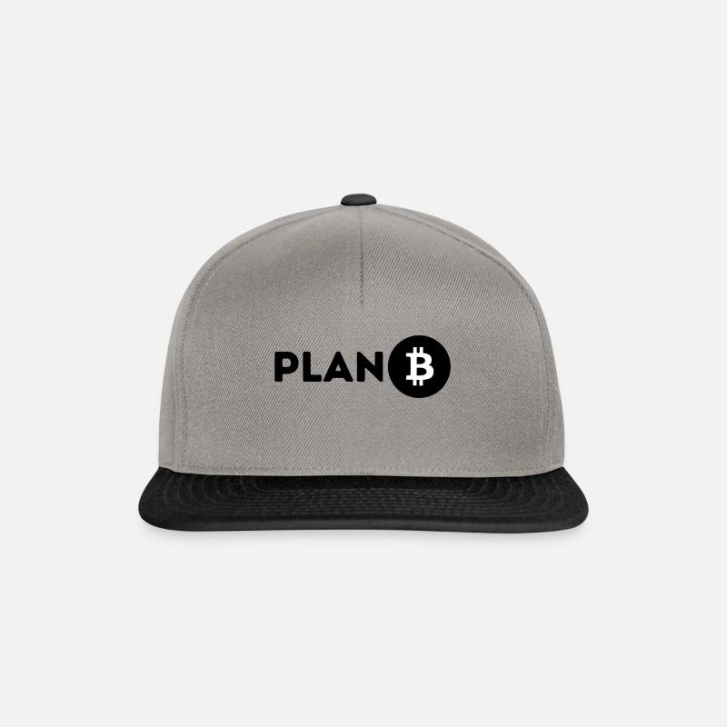 Bitcoin Plan B | Krypto Währung | Crypto - Snapback Cap - Graphit/Schwarz
