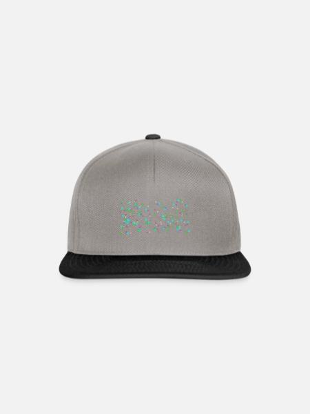 Sterne - Snapback Cap - Graphit/Schwarz