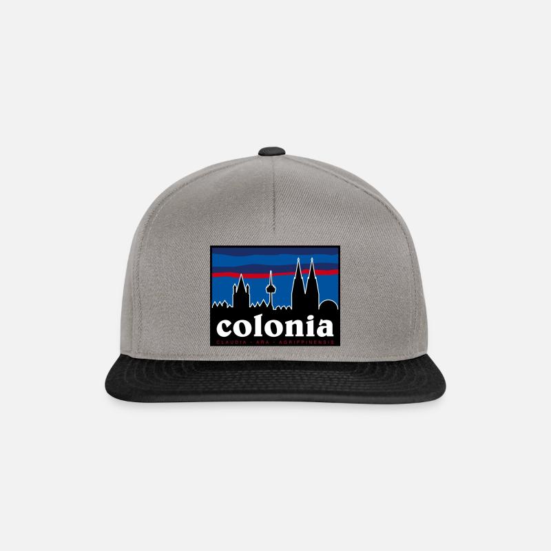 colonia - Snapback Cap - Graphit/Schwarz