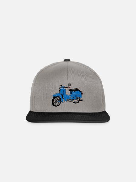 Simson Schwalbe KR51 - Snapback Cap - Graphit/Schwarz