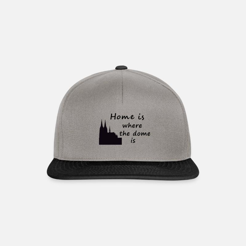 Home is where the dome is - Snapback Cap - graphite/black