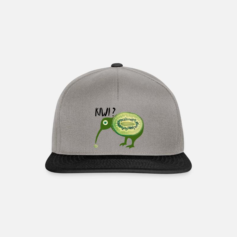 Kiwi? - Snapback Cap - Graphit/Schwarz