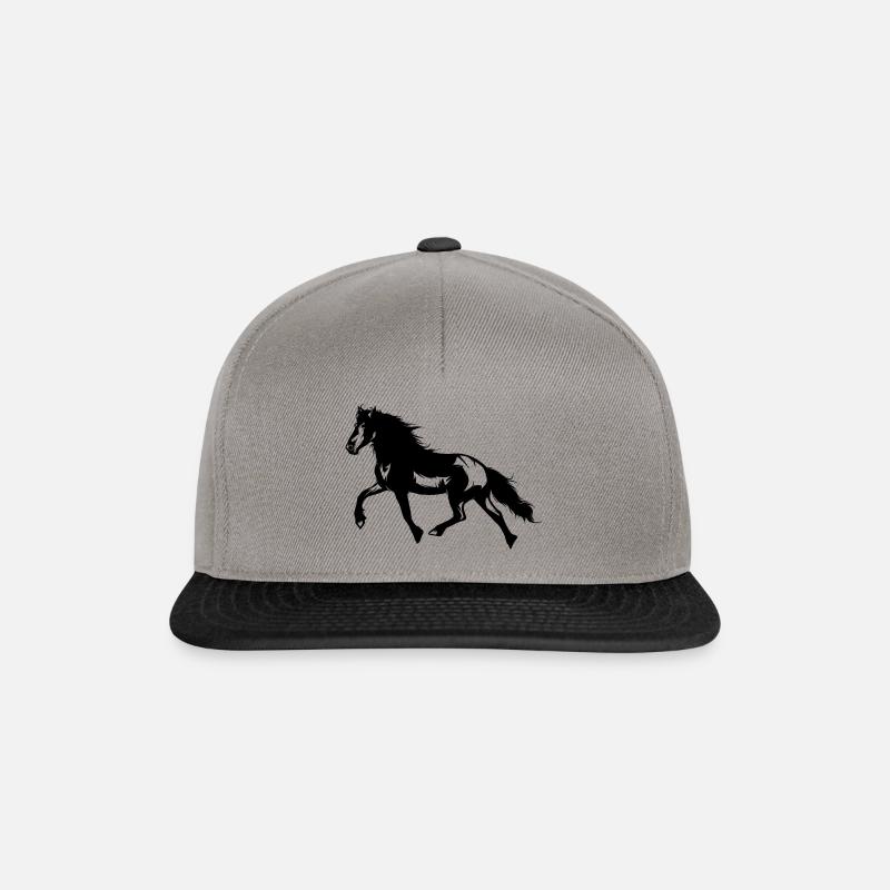 monter à cheval - Casquette snapback - gris graphite/noir