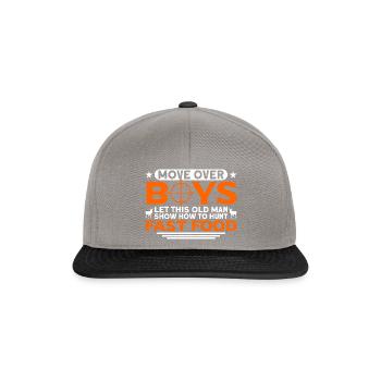 Red Deer Hunting Hunter Gift - Snapback Cap - graphite/black - Front