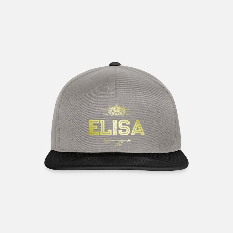 TEST ELISA - Casquette snapback - gris graphite/noir