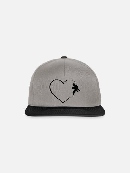 Herz 2 und Feuer Brigader - - Snapback Cap - Graphit/Schwarz