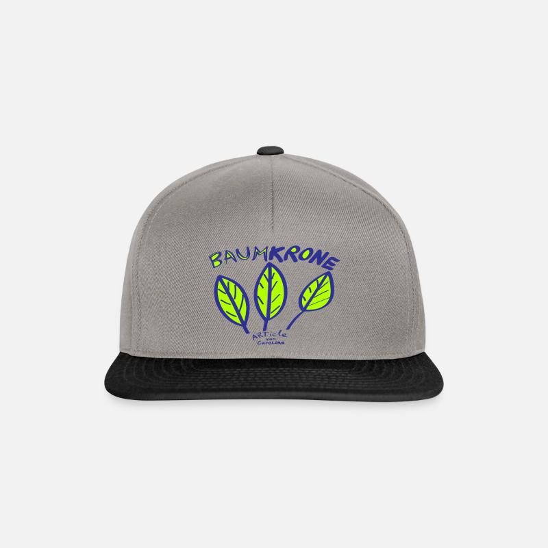 BaumKRONE - Snapback Cap - Graphit/Schwarz
