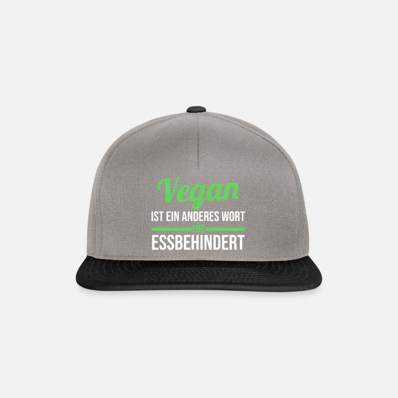 Anti Vegan - Snapback Cap - Graphit/Schwarz