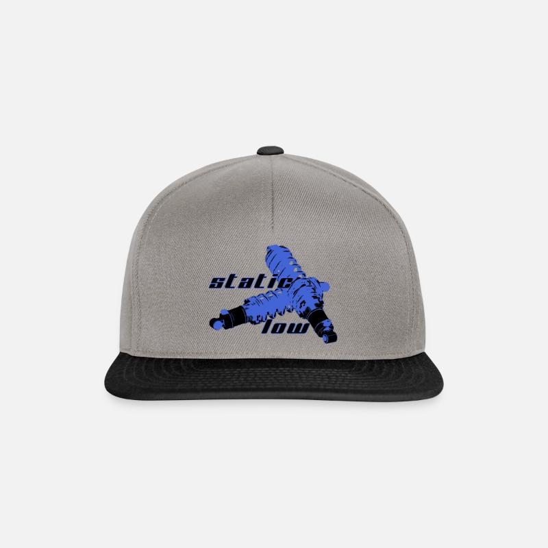 staticlow 1 - Snapback Cap - Graphit/Schwarz