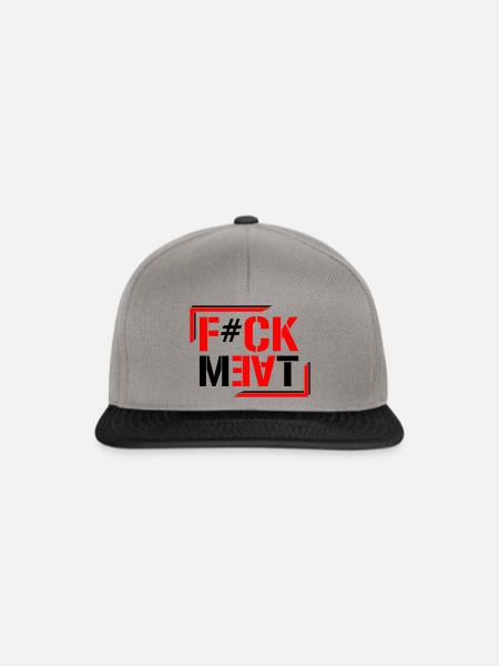F#CK MEAT - Snapback Cap - Graphit/Schwarz