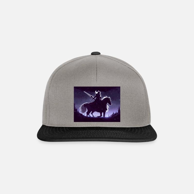 Nuit noire - Casquette snapback - gris graphite/noir