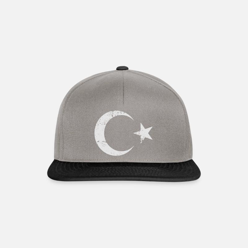 Türkei Halbmond - Snapback Cap - Graphit/Schwarz