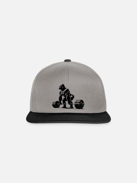 Gorilla Deadlift - Snapback Cap - Graphit/Schwarz