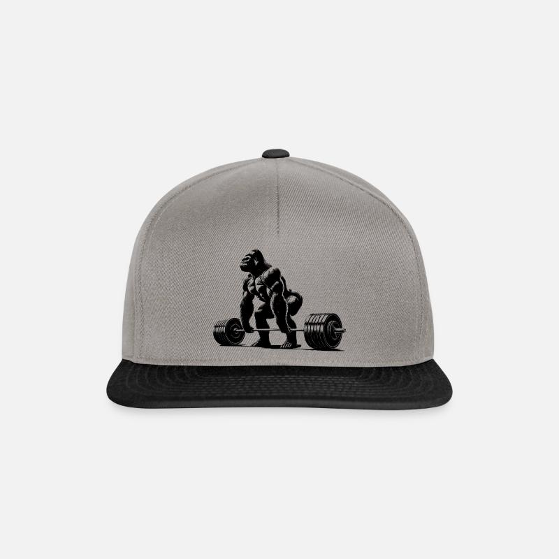 Gorilla Deadlift - Snapback Cap - Graphit/Schwarz