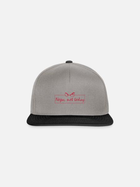 Nope not today - Snapback Cap - Graphit/Schwarz