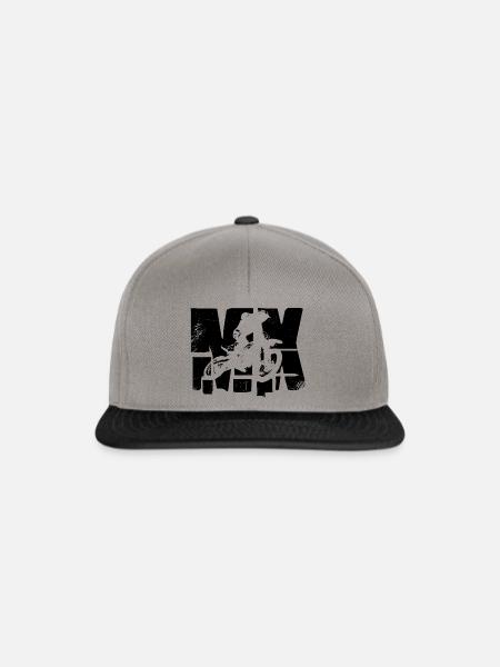 MX Motocross - Snapback Cap - Graphit/Schwarz
