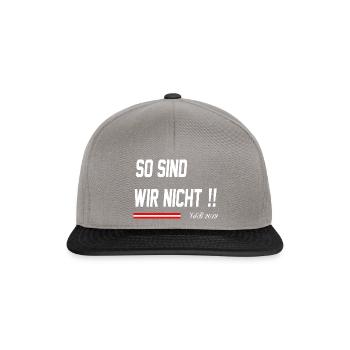 Vdb2019 so sind wir nicht - Snapback Cap - Graphit/Schwarz - Vorne