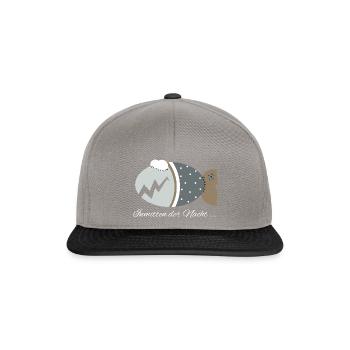 Kuschelfisch Zombiefisch Inmitten der Nacht Zombie - Snapback Cap - Graphit/Schwarz - Vorne