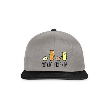 Amis Karrtoffel - Casquette snapback - gris graphite/noir - Devant
