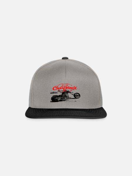 Chopper California - Snapback Cap - Graphit/Schwarz