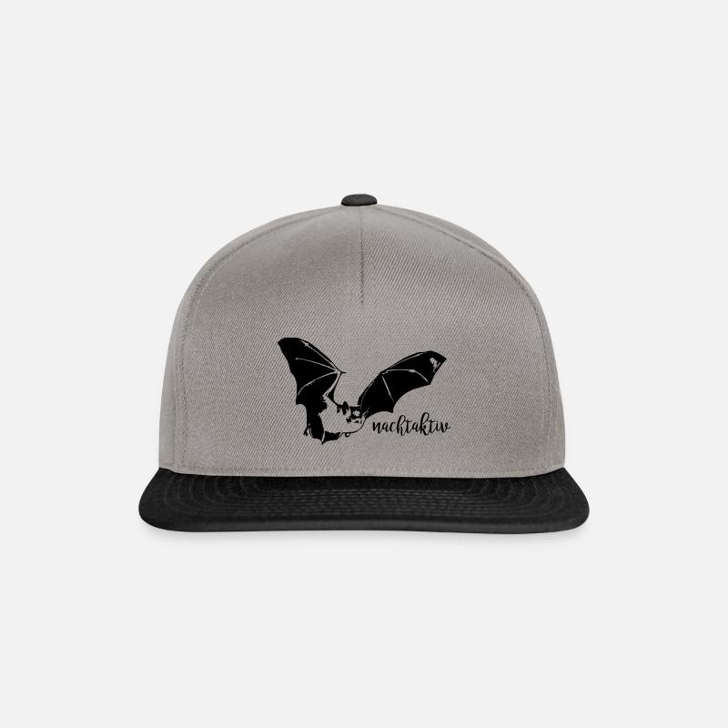 Fledermaus - Snapback Cap - Graphit/Schwarz