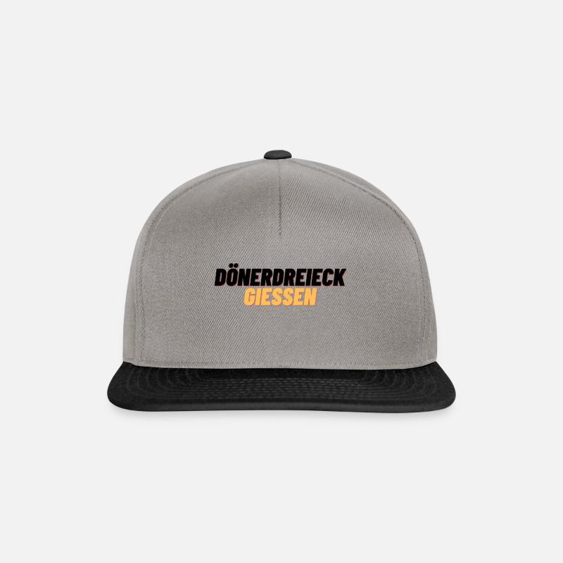 Dönerdreieck Gießen - Snapback Cap - Graphit/Schwarz