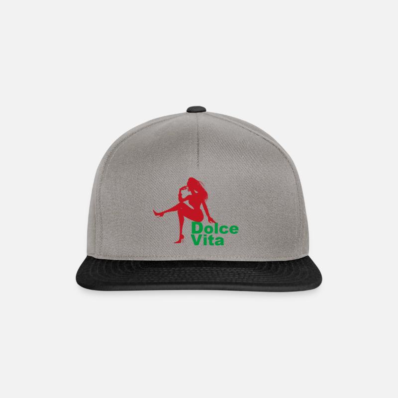 Dolce Vita - Snapback Cap - Graphit/Schwarz