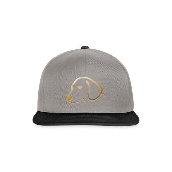 Dog gold - Snapback Cap - graphite/black - Front