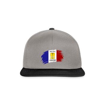 Gelbe Weste ... Frankreich - Snapback Cap - Graphit/Schwarz - Vorne