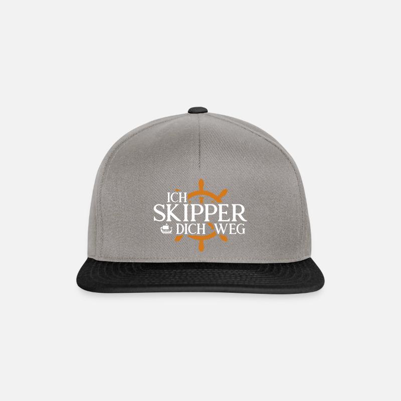 ich skipper dich weg - Snapback Cap - Graphit/Schwarz