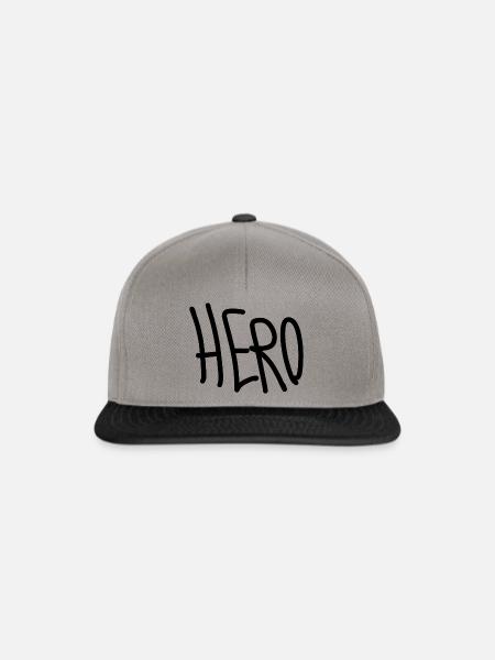 hero - Snapback Cap - Graphit/Schwarz